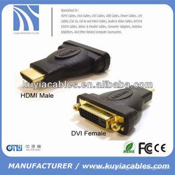 Hdmi a DVI adaptador 24 + 1 hdmi macho a dvi convertidor femenino